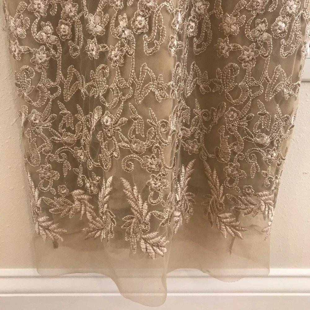 Nicole Miller Embroidered Tulle Gown - Picture 5 of 10